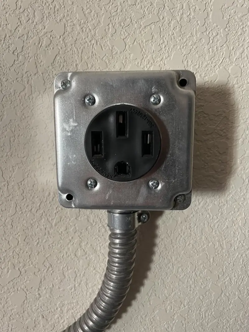 NEMA 14-50 outlet installed for Electrical Panel Upgrade in Blakely